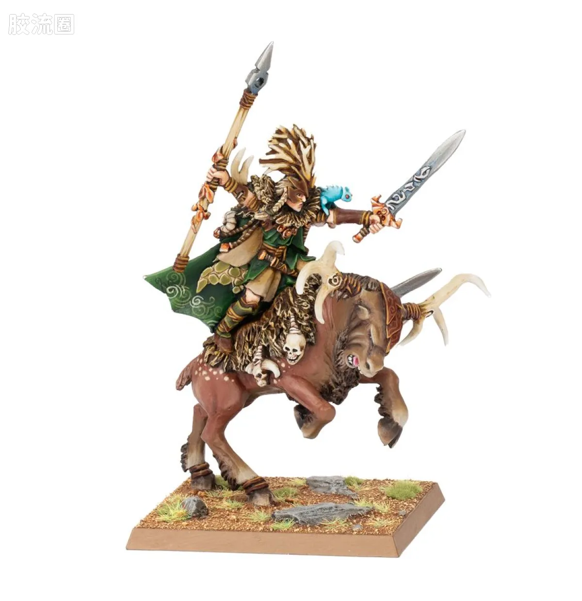 战锤：旧世界 Warhammer: The Old World Wood Elves Realms 木精灵王国 旧版 骑巨牡鹿的木精灵贵族
