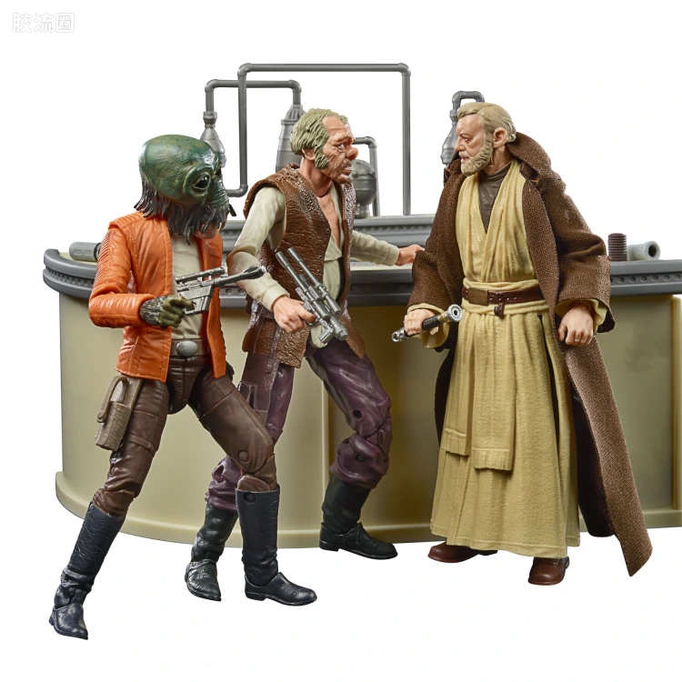 星球大战 THE BLACK SERIES The Power of the Force 复古包装系列 迪斯尼&Hasbro Pulse独家发售版 星战4 酒馆决战 套装
