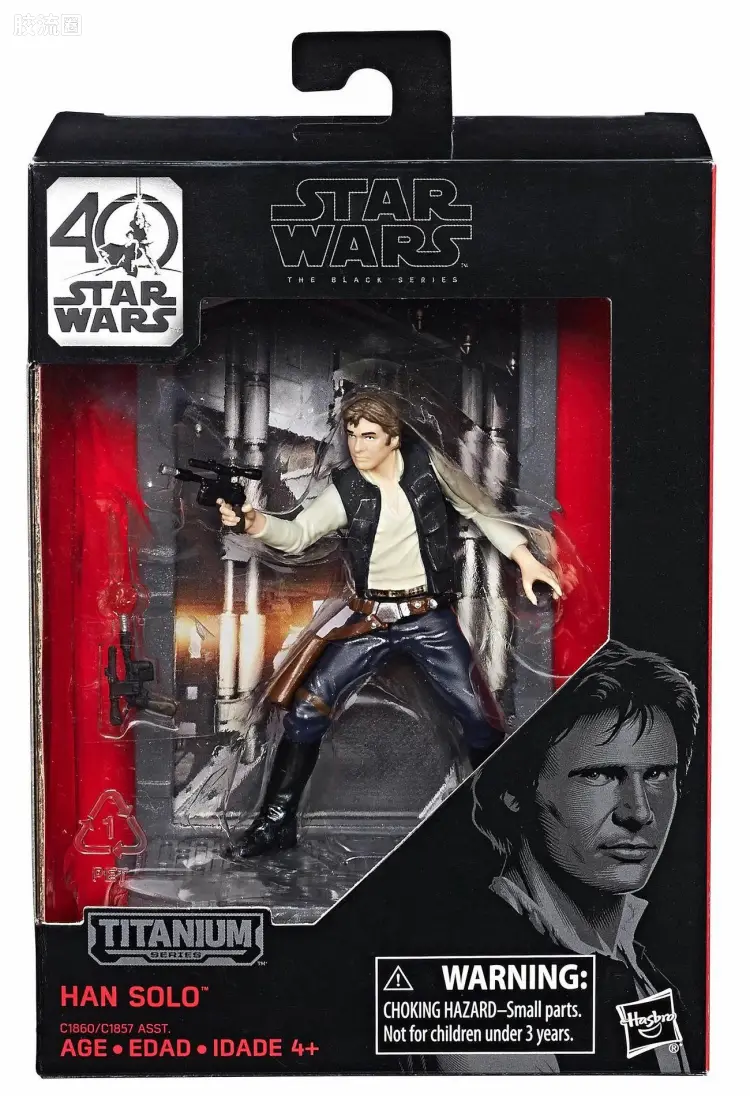 星球大战 THE BLACK SERIES 合金人偶 星球大战40周年 汉·索罗