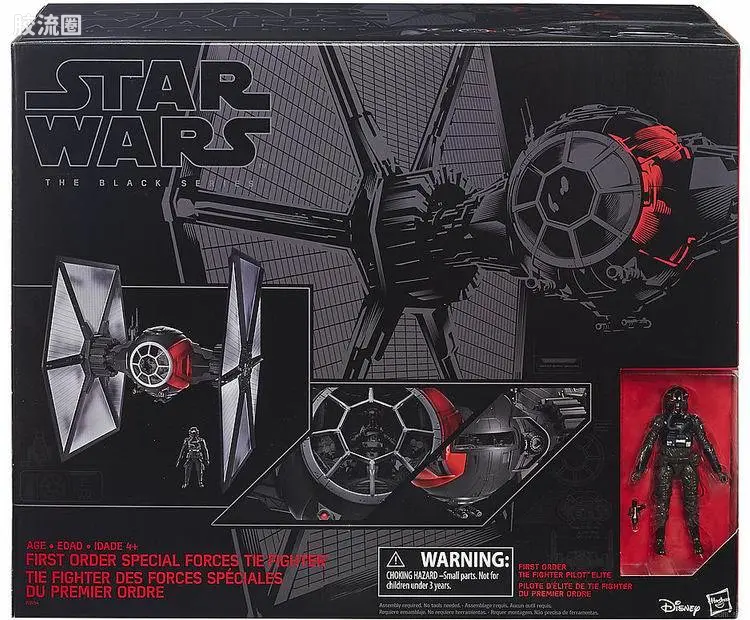 星球大战 THE BLACK SERIES 1/12载具 星球大战:原力觉醒 钛战机与驾驶员