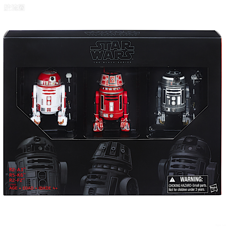 星球大战 THE BLACK SERIES 会场限定/独家发售版 星球大战 航技师机器人 3人盒装