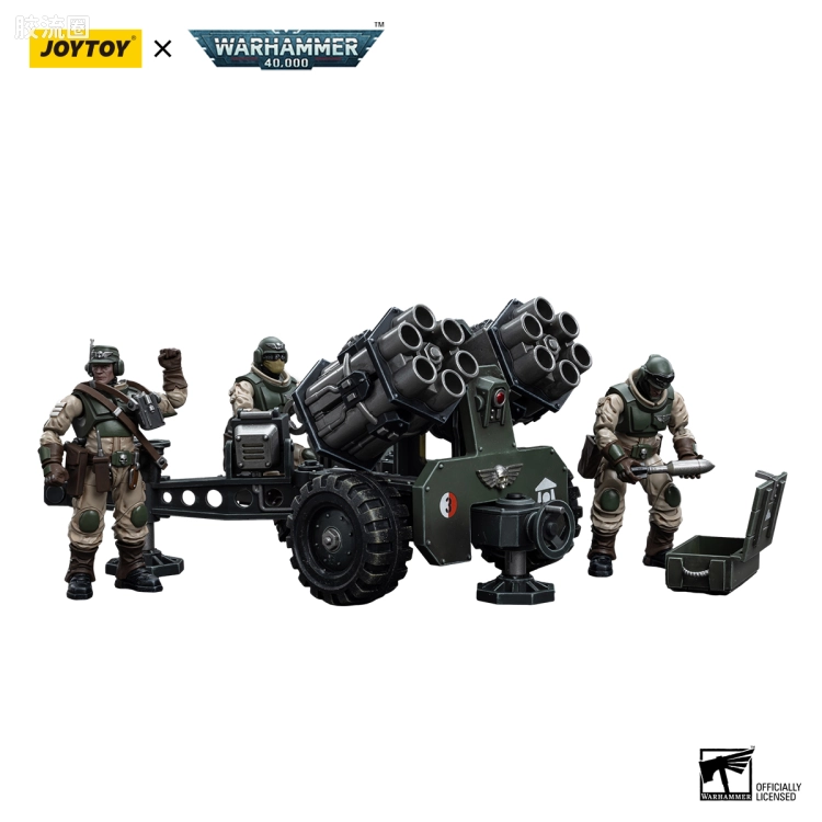 JOYTOY x 战锤40K 帝国凡人军队（星界军、克里格、修女会、忠嗣军） 星界军 野战炮组（重锤火箭发射器）