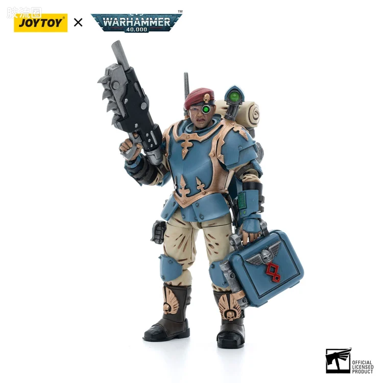 JOYTOY x 战锤40K 帝国凡人军队（星界军、克里格、修女会、忠嗣军） 星界军 风暴忠嗣指挥小队  医疗兵 （第55卡比克雄鹰兵团）