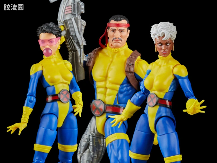 Marvel Legends/漫威传奇 可动人偶系列 非凡X-战警 复古挂卡系列 暴风女&李千欢(朱比利)&工匠三人套