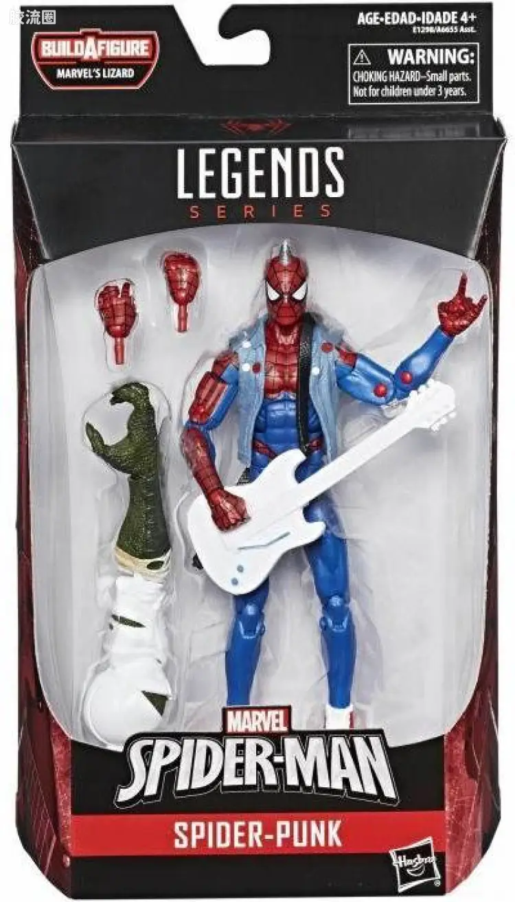 Marvel Legends/漫威传奇 可动人偶系列 蜥蜴教授系列 朋克蜘蛛侠