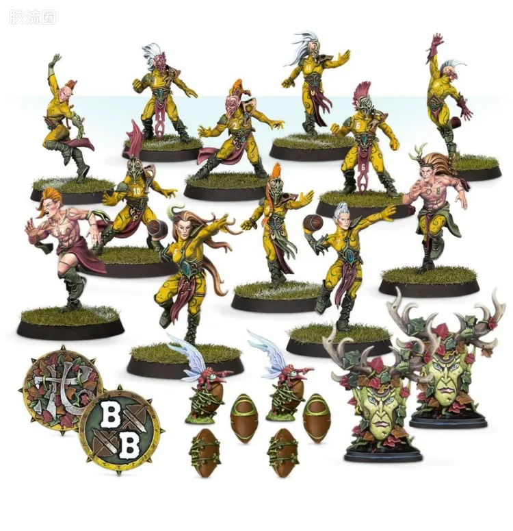 血碗橄榄球 Blood Bowl 2016版 木精灵球队 阿德隆复仇者