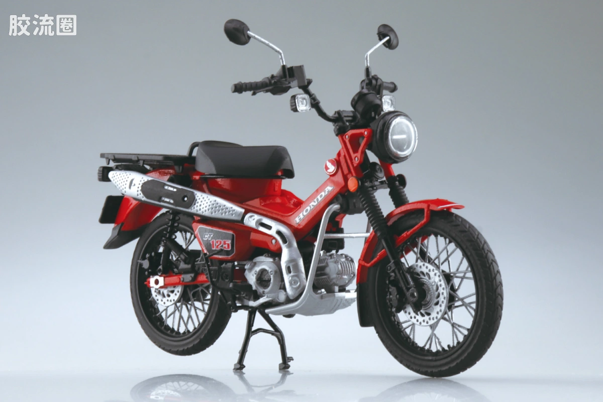 青岛社成品车系列 1/12 成品摩托车 本田 CT125 猎人幼兽 （辉光红）