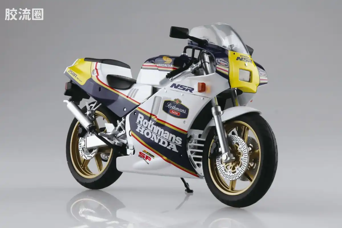 青岛社成品车系列 1/12 成品摩托车 本田 NSR250R SP '88 （塞舌尔夜蓝/白）