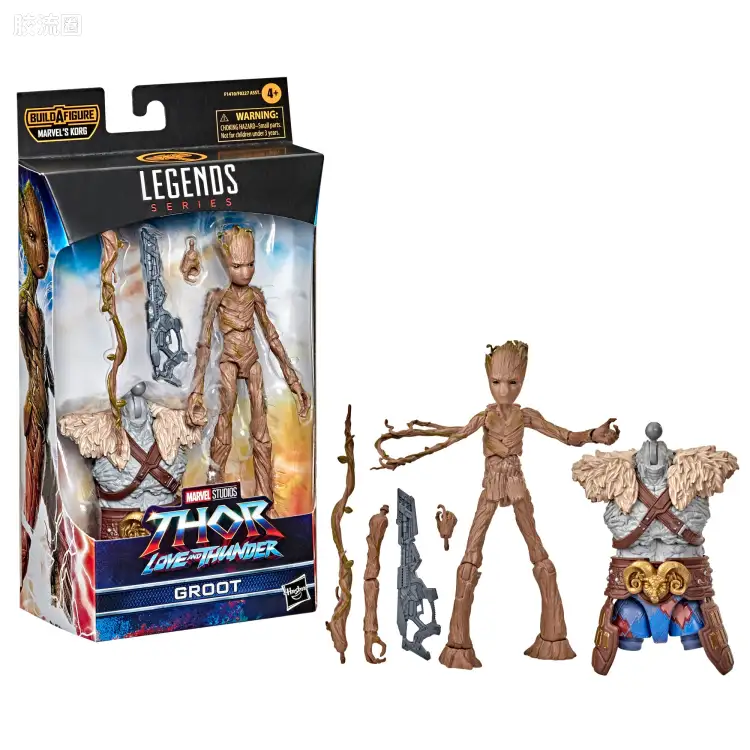 Marvel Legends/漫威传奇 可动人偶系列 电影 雷神4 寇格(维京装备)系列 格鲁特