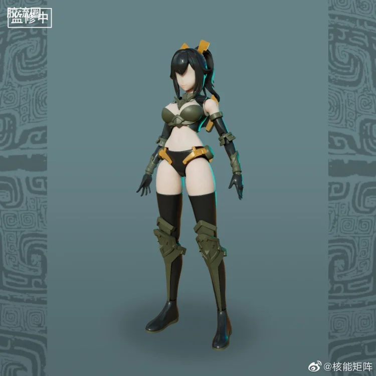 核能矩阵 机娘拼装模型 青铜神兽(核能矩阵X开天) 梼杌