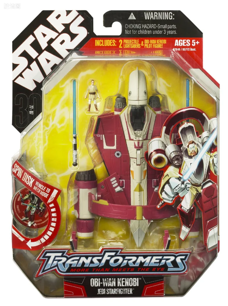 变形金刚 Crossovers 星球大战 普通版 欧比旺肯诺比 JEDI STARFIGHTER版
