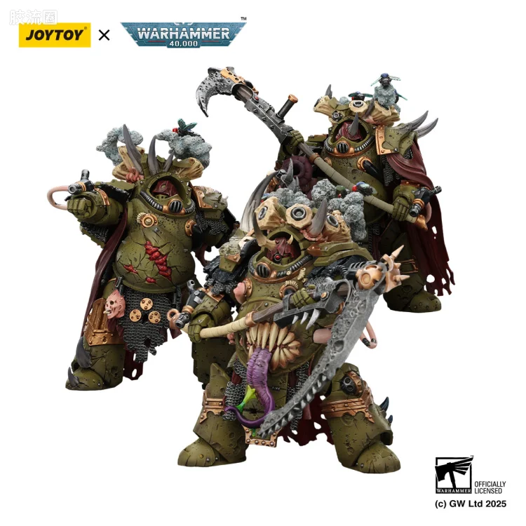 JOYTOY x 战锤40K 混沌势力 死亡守卫 死亡寿衣终结者三人组