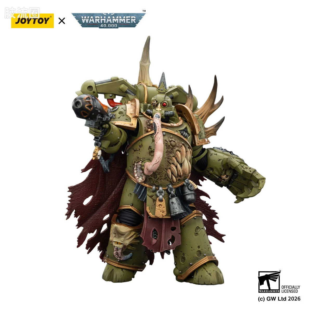 JOYTOY x 战锤40K 混沌势力 死亡守卫 瘟疫勇士（等离子手枪＆动力拳）
