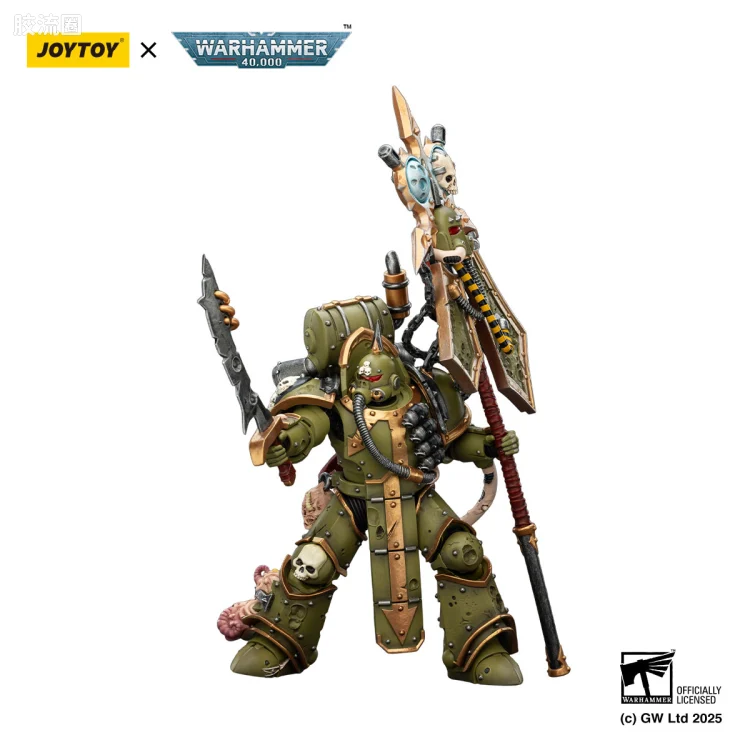 JOYTOY x 战锤40K 混沌势力 死亡守卫 瘟疫战士旗手