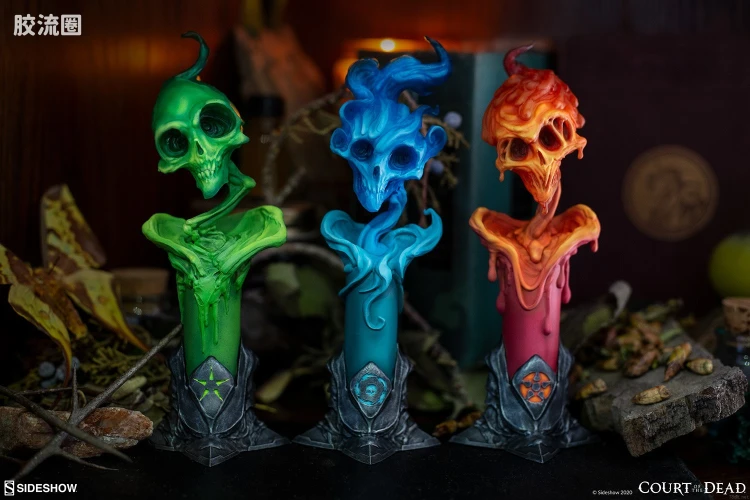 sideshow静态模型系列 PVC手办/PVC Figure 死亡法庭:黑暗的光明 蜡烛套装