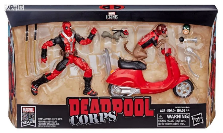 Marvel Legends/漫威传奇 可动人偶系列 人与载具 死侍与小型摩托车