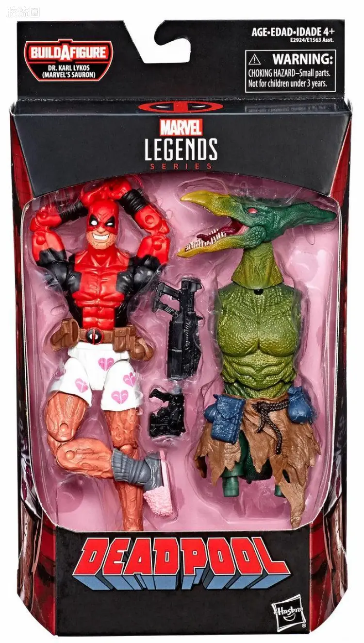 Marvel Legends/漫威传奇 可动人偶系列 翼龙人索伦系列 死侍(内裤版)