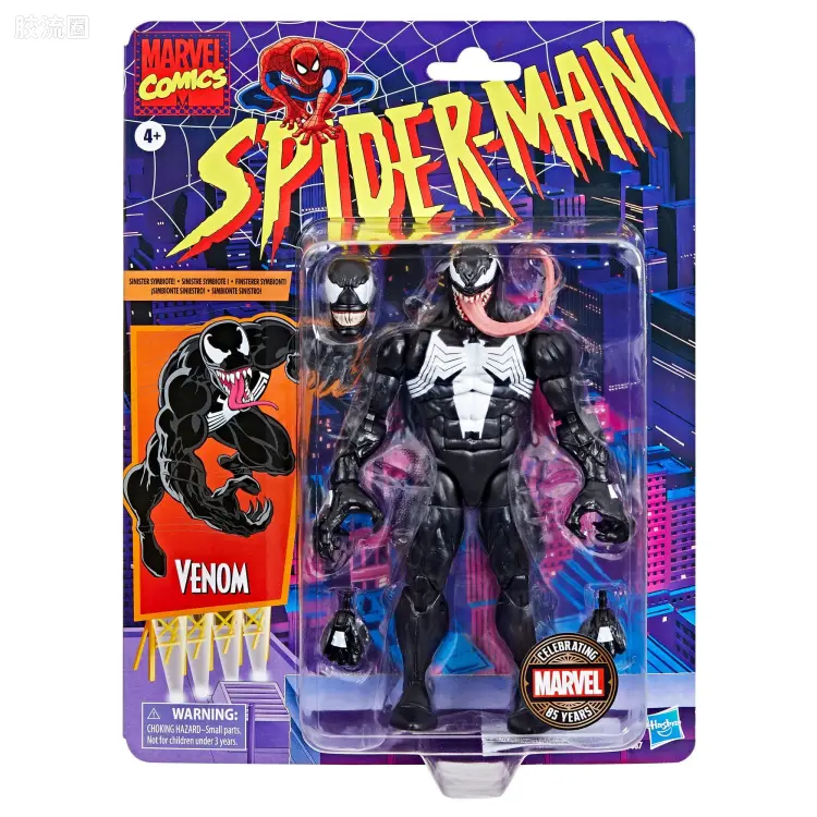 Marvel Legends/漫威传奇 可动人偶系列 蜘蛛侠94 动画 复古挂卡系列 毒液