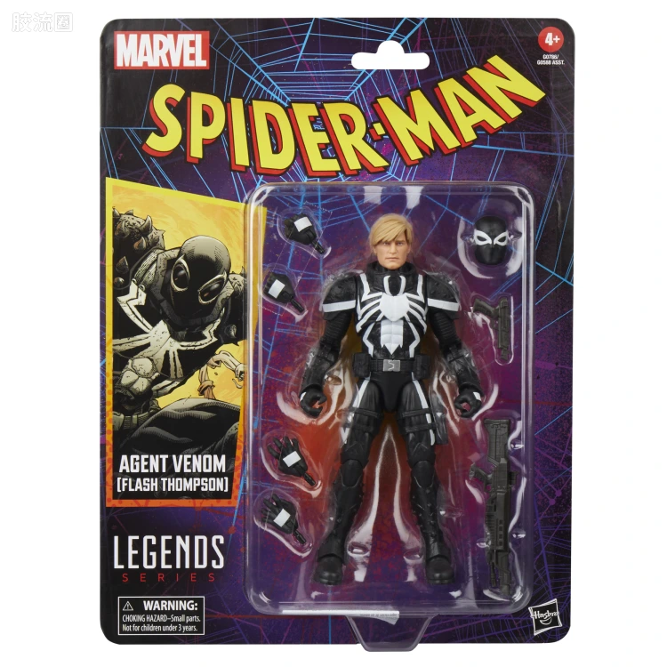Marvel Legends/漫威传奇 可动人偶系列 蜘蛛侠 漫画 复古挂卡系列 毒液特工