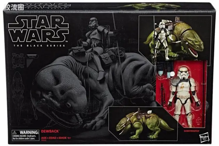 星球大战 THE BLACK SERIES 1/12载具 沙地暴风兵与湿背蜥