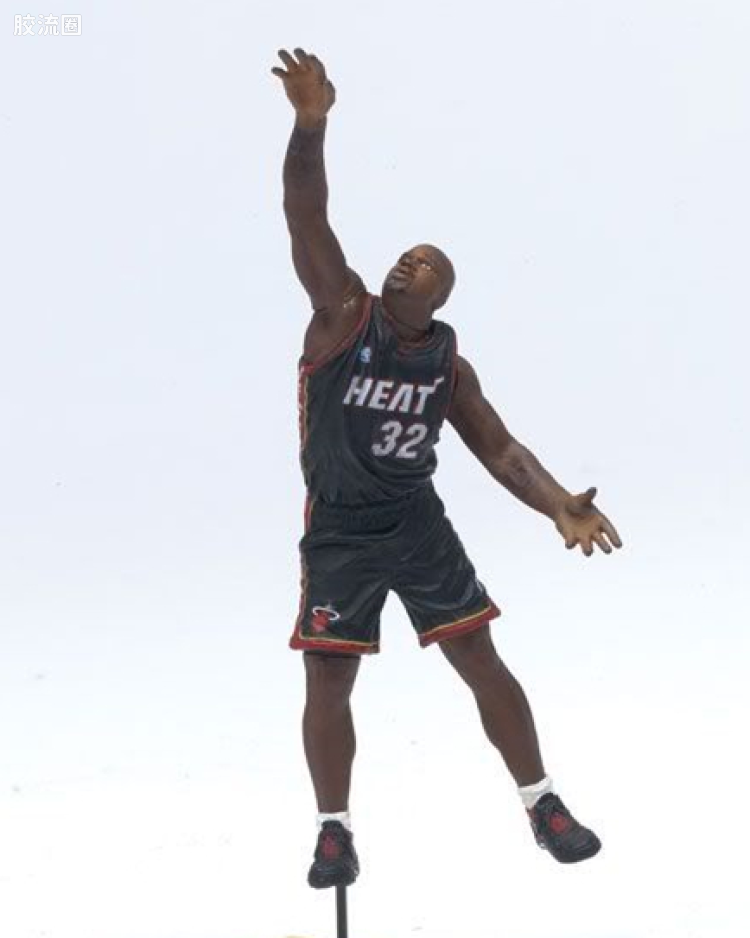 麦克法兰NBA篮球系列玩具 3寸系列 第4代 沙奎尔-奥尼尔 （迈阿密热队）