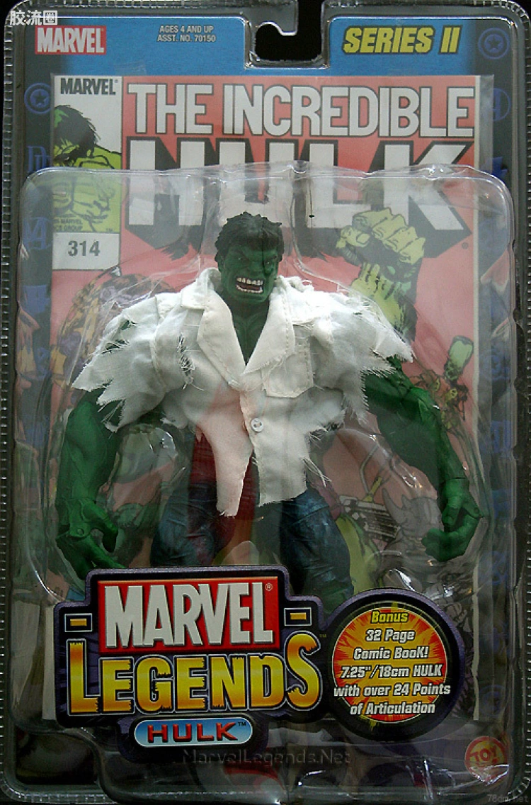 Marvel Legends/漫威传奇 可动人偶系列 第1代 浩克 特别版