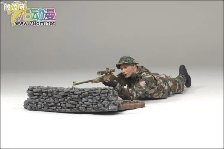 麦克法兰兵人系列 3寸系列第1代 海军陆战队 狙击手