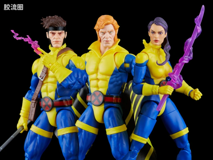Marvel Legends/漫威传奇 可动人偶系列 非凡X-战警 复古挂卡系列 海妖&牌皇&灵蝶三人套