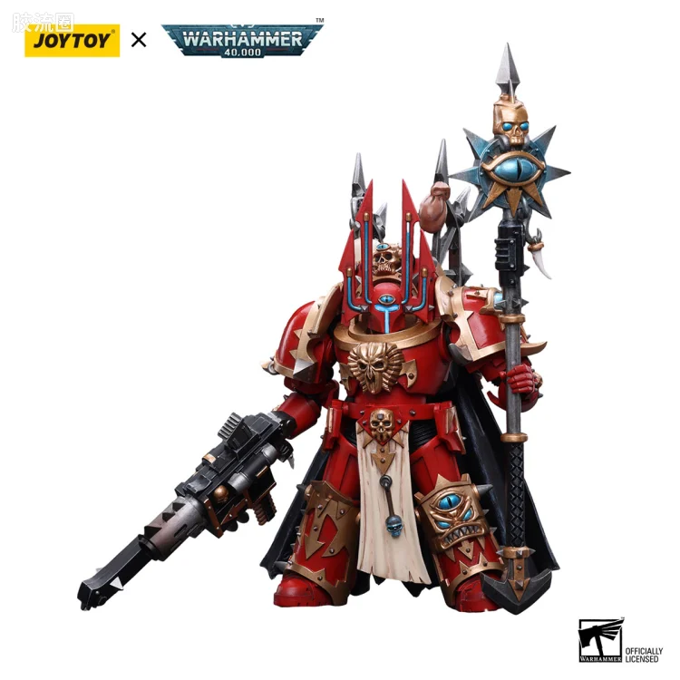 JOYTOY x 战锤40K 混沌势力 混沌星际战士 猩红屠杀者 终结者巫师领主