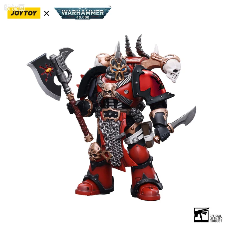 JOYTOY x 战锤40K 混沌势力 混沌星际战士 红海盗野心勇士 战刃哥托