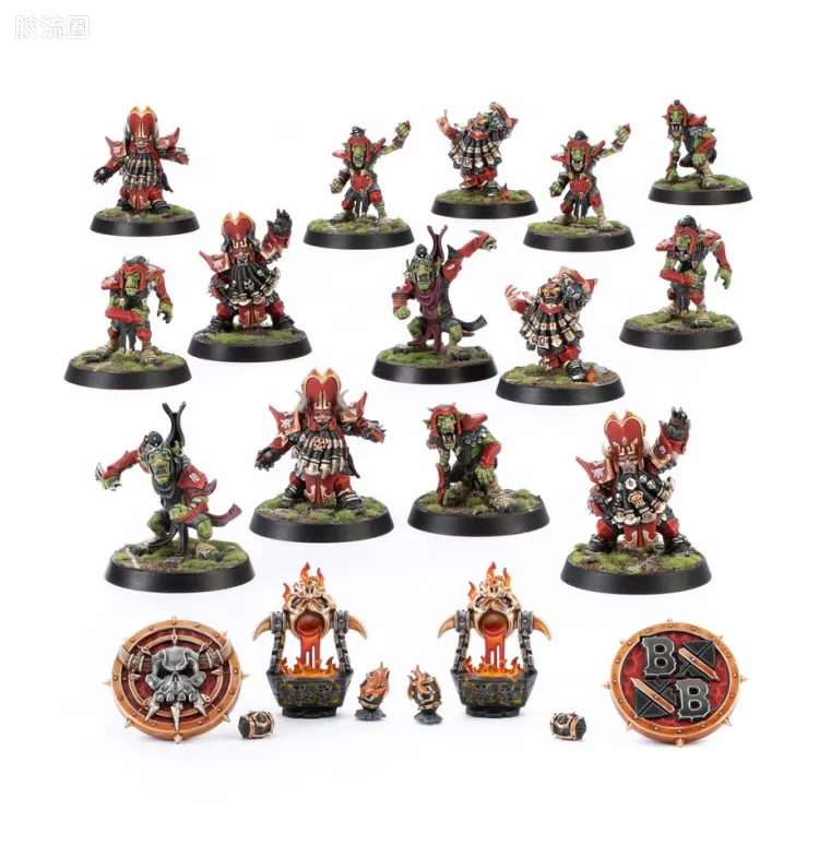 血碗橄榄球 Blood Bowl 2020版 混沌矮人球队 扎尔-纳格隆德神庙