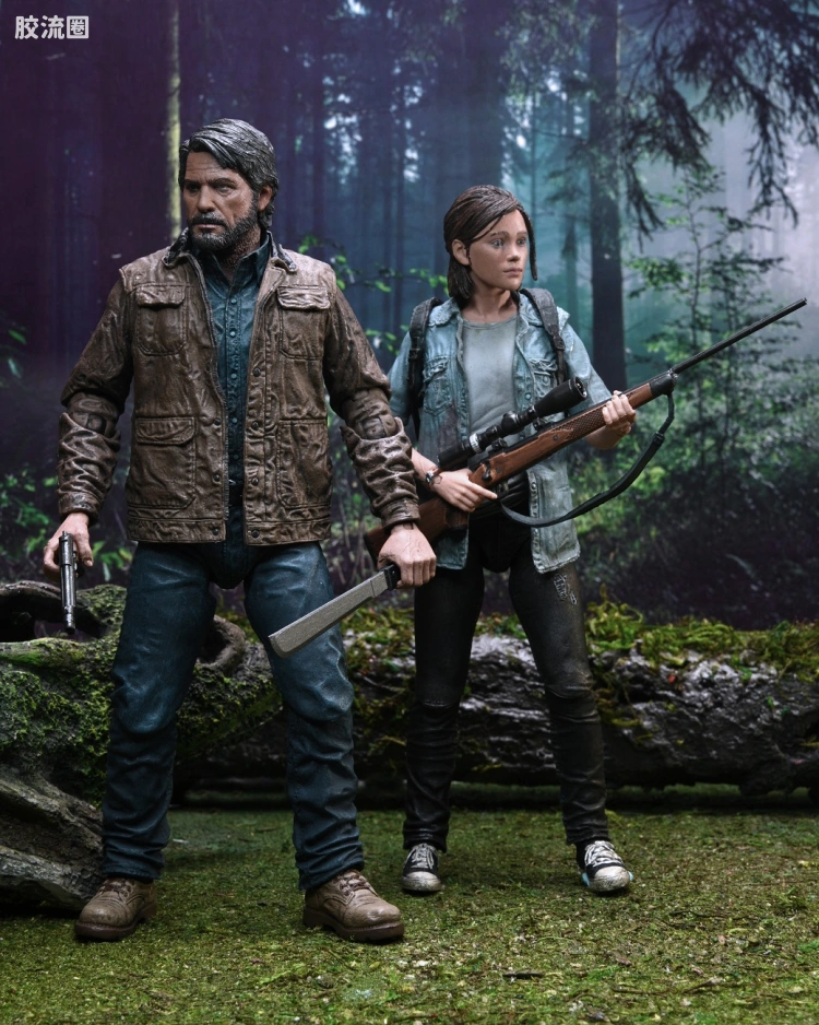 NECA 7寸可动人形系列 双人装系列 游戏 最后生还者2 乔尔&艾莉