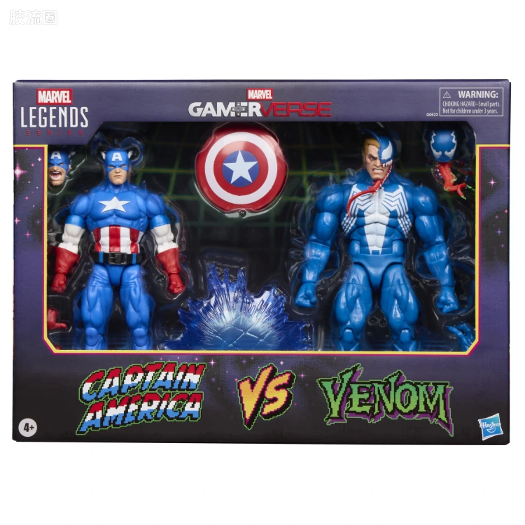 Marvel Legends/漫威传奇 可动人偶系列 GAMERVERSE 游戏 漫威VS卡普空2 美国队长VS毒液 双人套