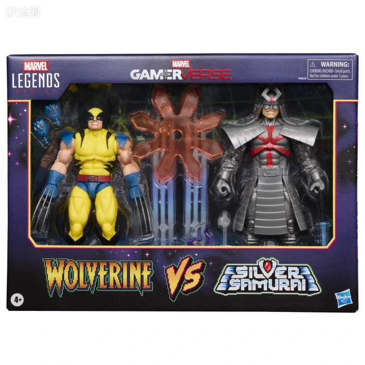 Marvel Legends/漫威传奇 可动人偶系列 GAMERVERSE 游戏 漫威VS卡普空2 金刚狼VS银武士 双人套