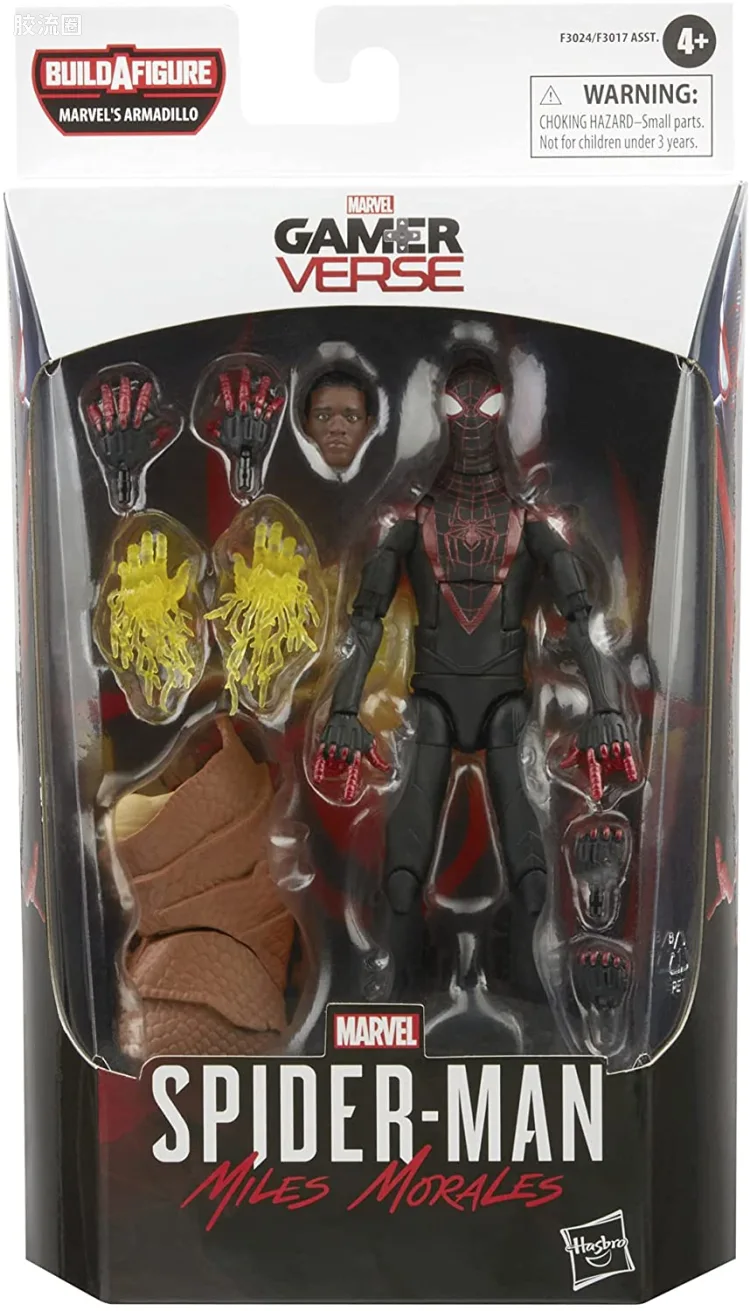 Marvel Legends/漫威传奇 可动人偶系列 犰狳系列 游戏 蜘蛛侠:迈尔斯·莫拉莱斯 蜘蛛侠