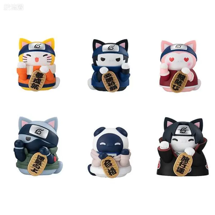 Mega House扭蛋盒蛋食玩系列 MEGA CAT PROJECT 系列 火影喵!招财猫FORTUNE 再来一签!