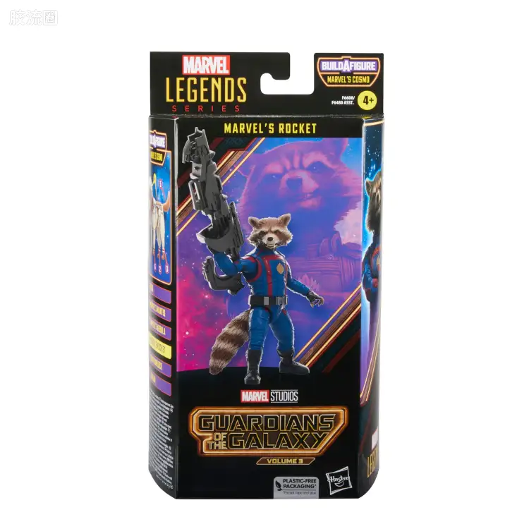 Marvel Legends/漫威传奇 可动人偶系列 电影 银河护卫队3 太空狗科斯莫系列 火箭浣熊