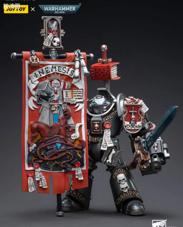 JOYTOY x 战锤40K 灰骑士 审判庭 灰骑士终结者旗手 瑞迪斯-阿坎塔