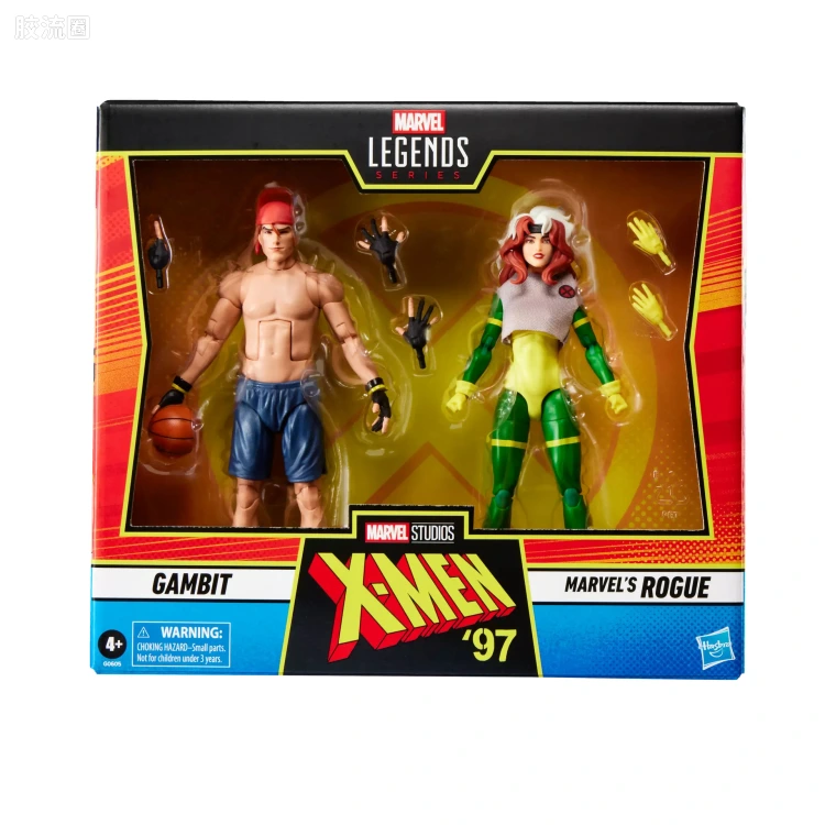 Marvel Legends/漫威传奇 可动人偶系列 X-战警97 动画 复古挂卡系列 牌皇&小淘气