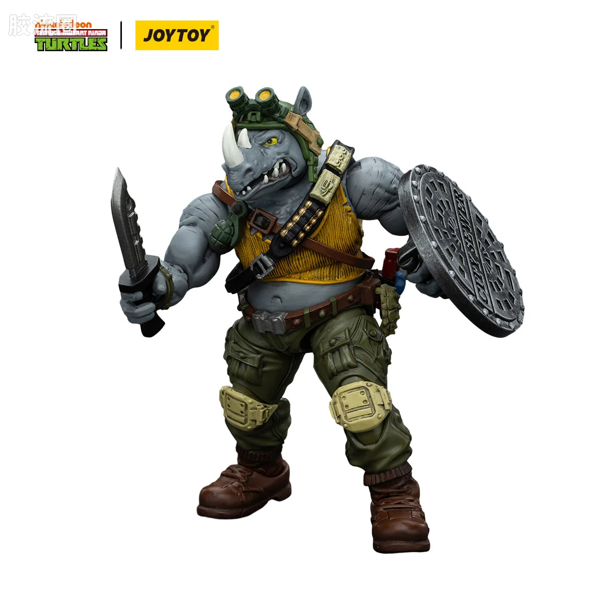 JOYTOY  x 忍者神龟系列 普通版 犀牛人 洛克斯代迪 罗斯泰迪 洛克史迪