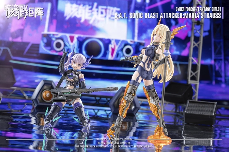 核能矩阵 机娘拼装模型 赛博森林[幻想少女] 狂炫音爆 - 图片