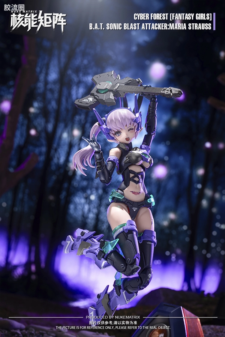 核能矩阵 机娘拼装模型 赛博森林[幻想少女] 狂炫音爆 - 图片