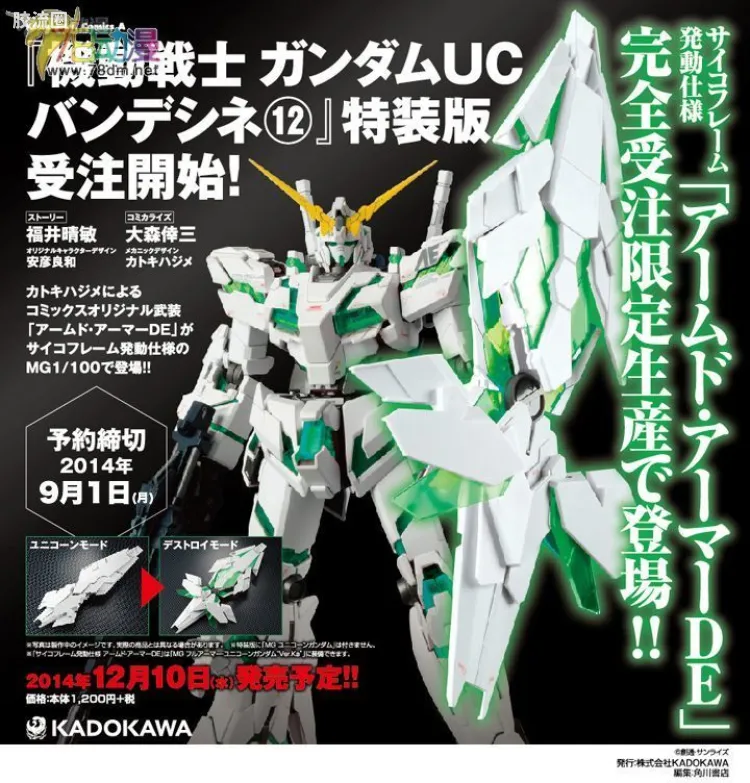 MG 特殊武器配件 独角兽用 Armed Armor DE(绿色版)