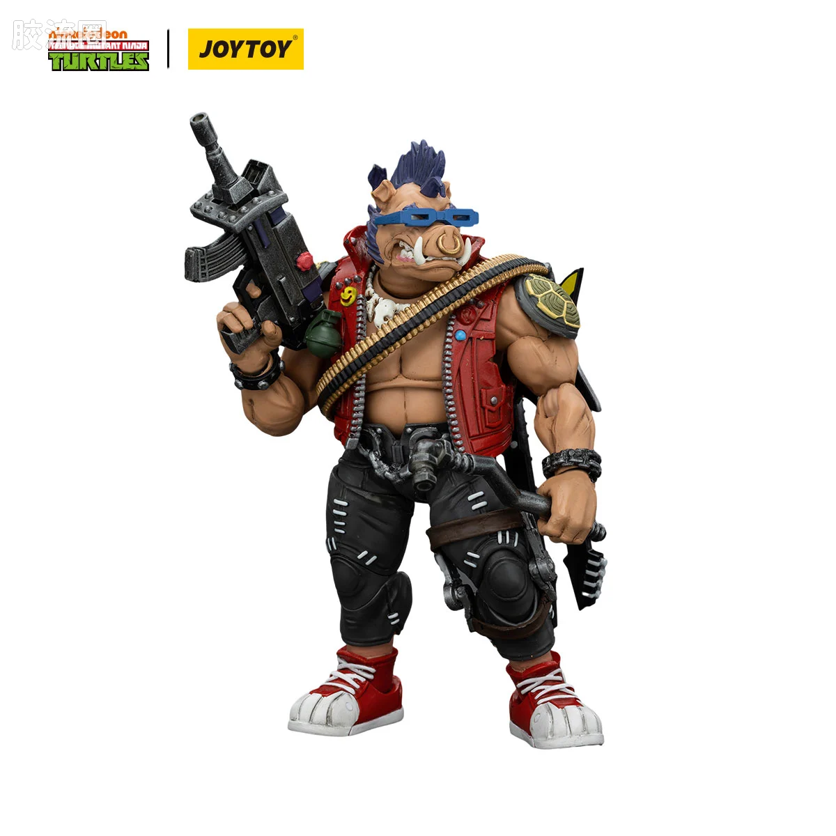 JOYTOY  x 忍者神龟系列 普通版 猪面人 比博（ 疣猪人比伯）