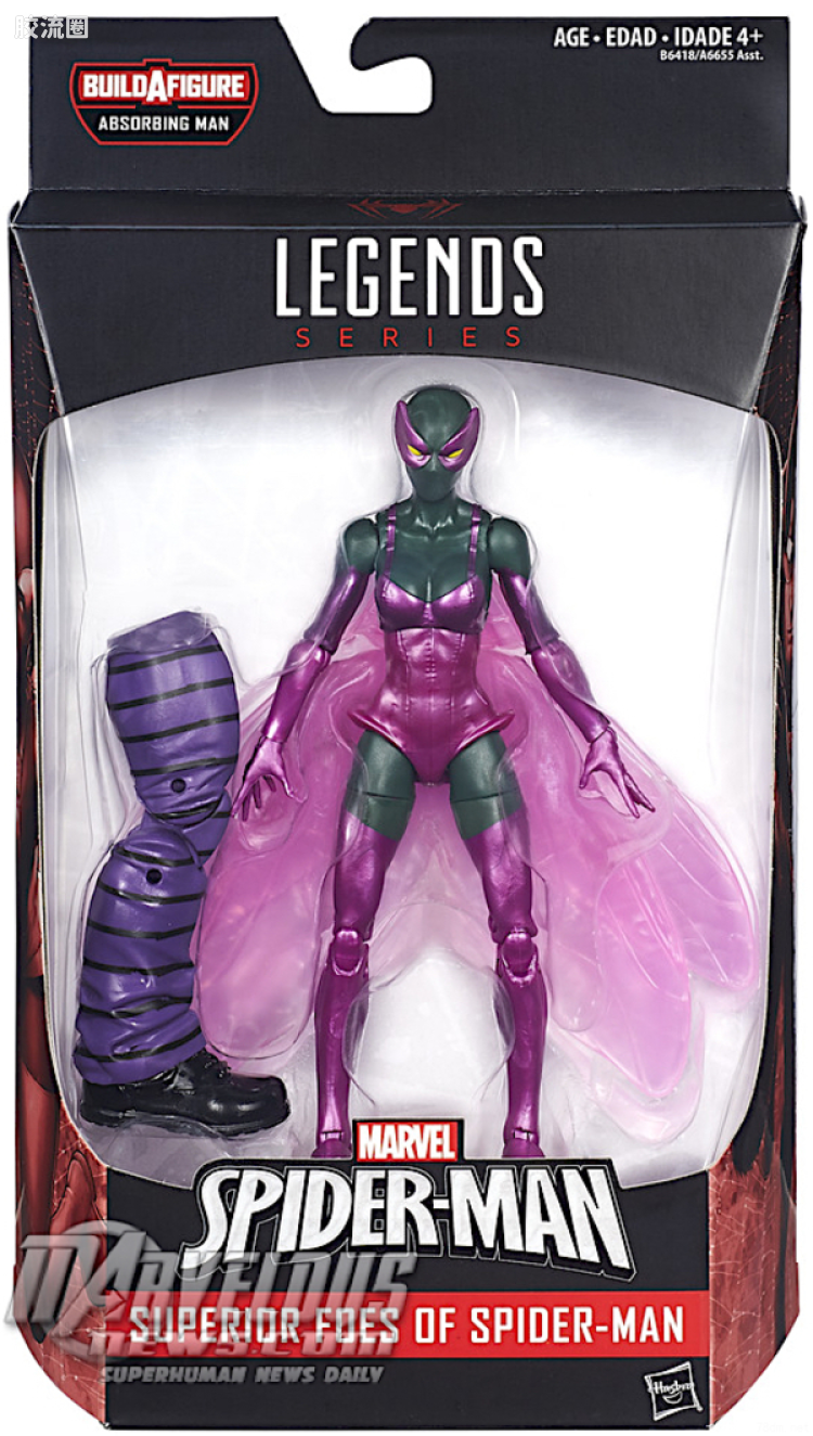 Marvel Legends/漫威传奇 可动人偶系列 吸收人系列 甲虫女