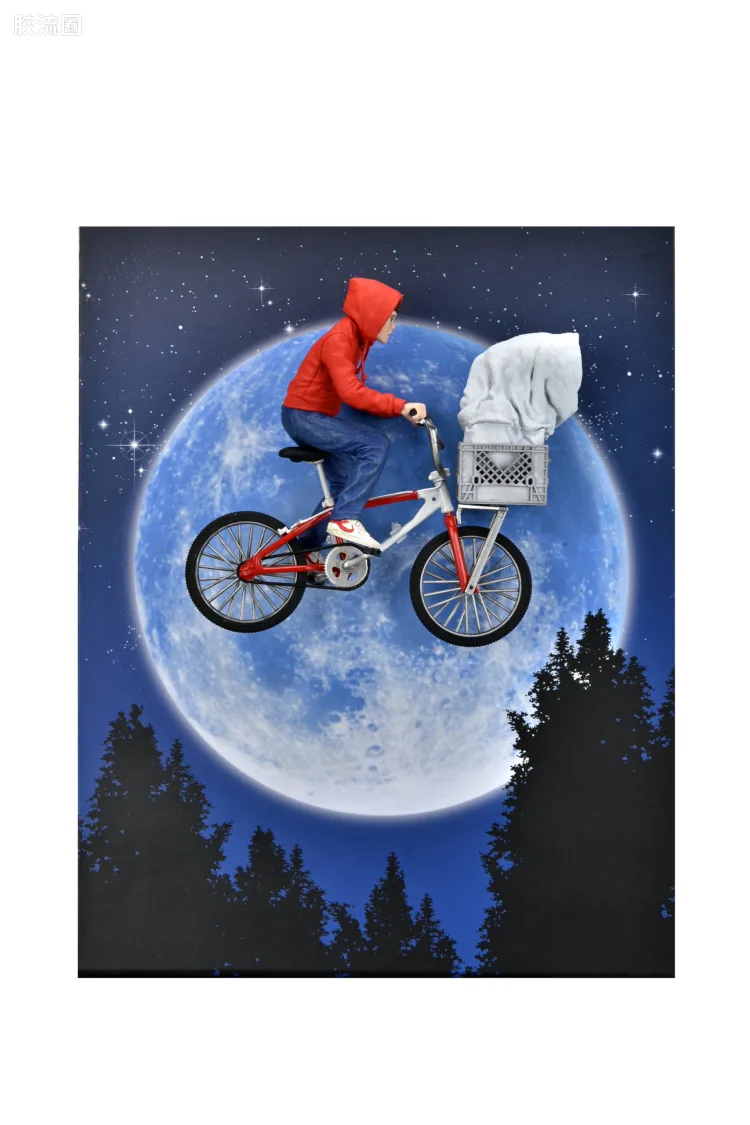 NECA 7寸可动人形系列 普通版 电影 E.T.外星人 E.T.&BMX小轮车