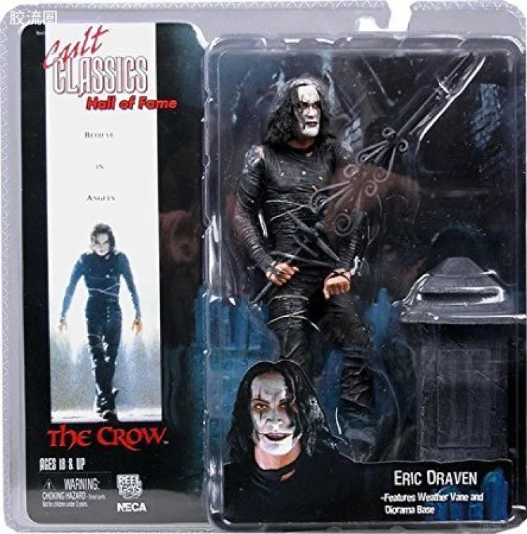 NECA 7寸可动人形系列 崇拜经典系列 名人堂 电影 乌鸦 艾域 第1代