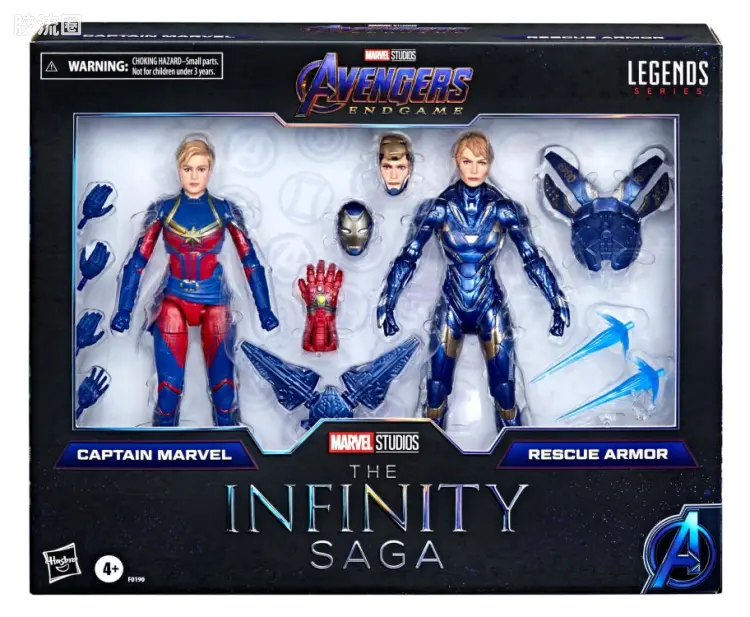 Marvel Legends/漫威传奇 可动人偶系列 漫威:无限传奇系列 电影 复联4终局之战 惊奇队长&小辣椒MK49救援机甲