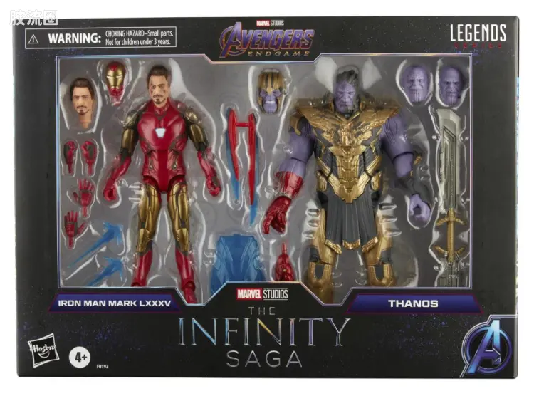 Marvel Legends/漫威传奇 可动人偶系列 漫威:无限传奇系列 电影 复联4终局之战 钢铁侠mk85 & 灭霸双人套