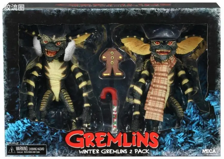 NECA 7寸可动人形系列 双人装系列 电影 小魔怪 魔怪(圣诞颂歌版)